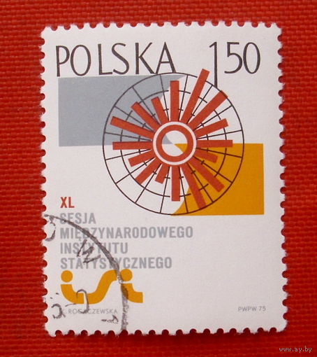 Польша. Международная сессия статистики. ( 1 марка ) 1975 года.