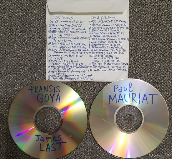 CD MP3 Fransis GOYA, James LAST, Paul MAURIAT - 2 CD
