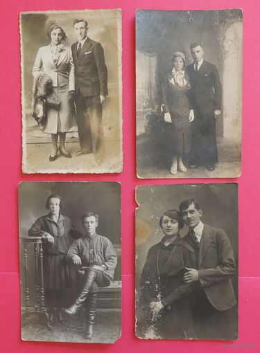 Фото "Семейные пары", 1920-1930-е гг., Зап. Бел.