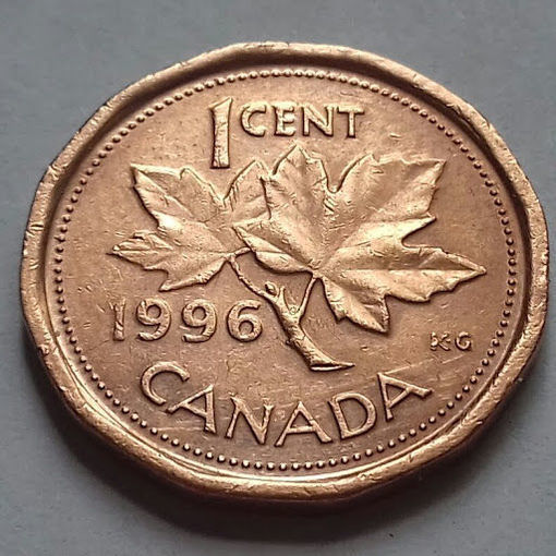 1 цент, Канада 1996 г.