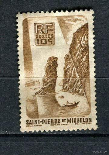 Заморская территория Франции - Сен-Пьер и Микелон - 1947 - Бухта 10С - [Mi.347] - 1 марка. Чистая без клея.  (Лот 106BY)
