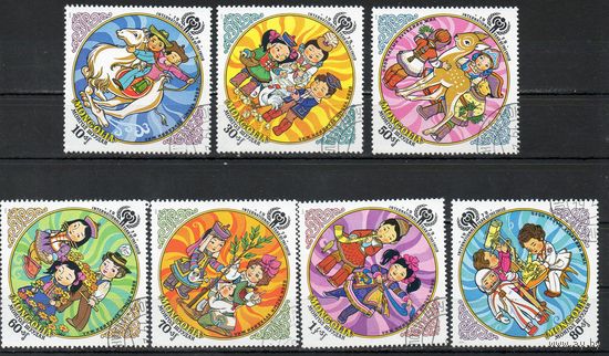 Год ребёнка Монголия 1979 год серия из 7 марок