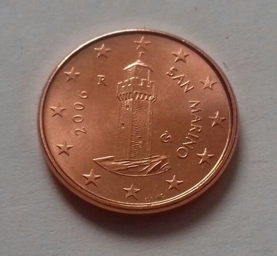 1 евроцент, Сан-Марино 2006 г., AU