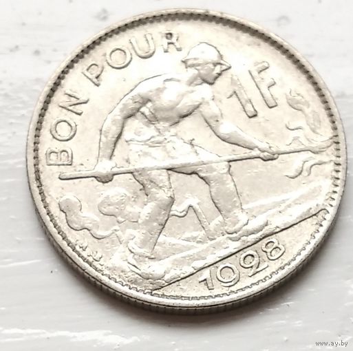 Люксембург 1 франк, 1928 4-6-5