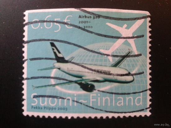 Финляндия 2003 аэробус А 320 марка из буклета