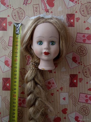 Голова от фарфоровой куклы с длинной косой. Фарфоровая кукла. Есть еще много в моих лотах!