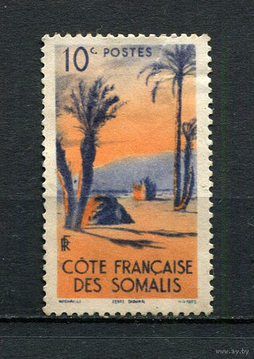 Французские колонии - Французский берег Сомали - 1947 - Природа 10С - [Mi.285] - 1 марка. Чистая без клея.  (Лот 109BV)