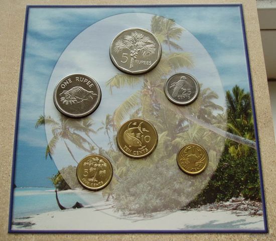 Сейшелы Сейшельские острова Набор 6 монет 1 цент - 5 рупий 2004 - 2010 годы
