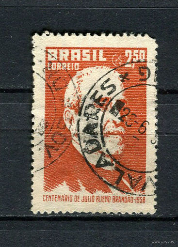 Бразилия - 1958 - Жулио Буэно Брандао - [Mi. 940] - полная серия - 1 марка. Гашеная.  (Лот 71CA)