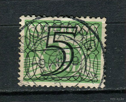 Нидерланды - 1940 - Цифры. Надпечатка нового номинала 5С на 3С - [Mi.358] - 1 марка. Гашеная.  (Лот 28DX)-T2P24
