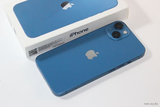 Смартфон Apple iPhone 13 128GB (синий), Гарантия от 25.08.2023г.
