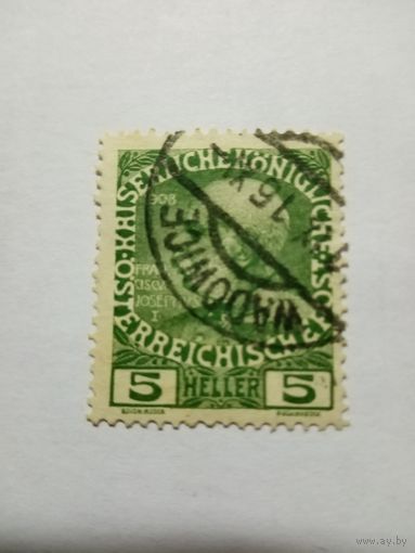 Австрия, 1908г., 5 геллеров