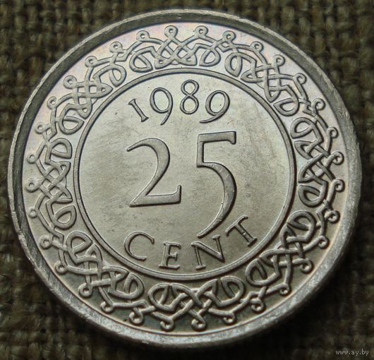 25 центов 1989 Суринам