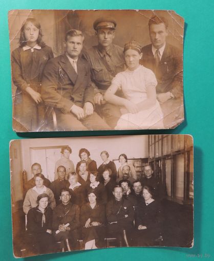 Фото "Офицерские семьи", 1930-е гг. (14*8,5 см)