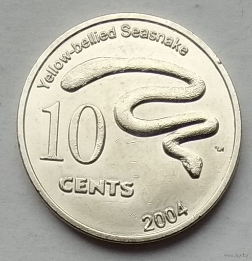 Кокосовые острова (Килинг) 10 центов 2004 г.
