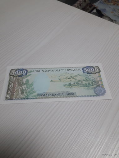РУАНДА 5000 франков 1988 год