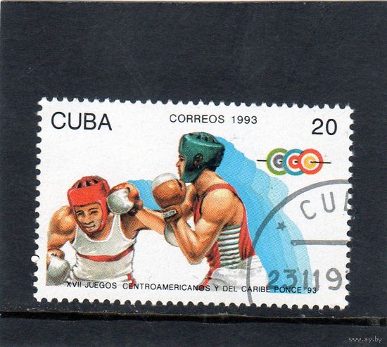 Куба.Ми-3713.Бокс.Серия: 17-я Центральноамериканские и Карибские игры.1993.