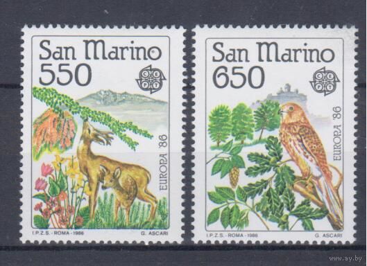 [359] Сан-Марино 1986. Фауна.Европа.EUROPA. СЕРИЯ MNH. Кат.25 е.