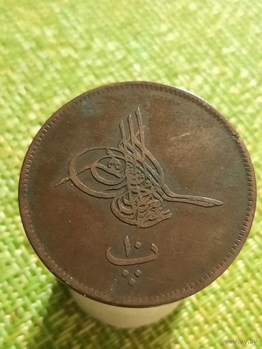 Египет  10 пара 1277/4  1865 г