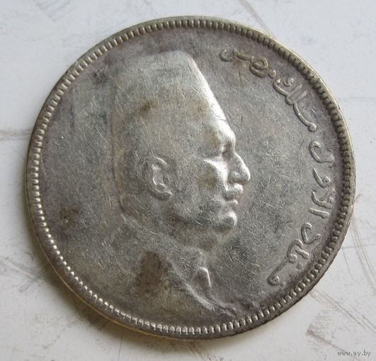 Египет 5 пиастров 1923 Н, серебро  .30-350