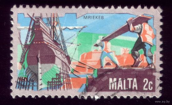 1 марка 1981 год Мальта Кража досок 638