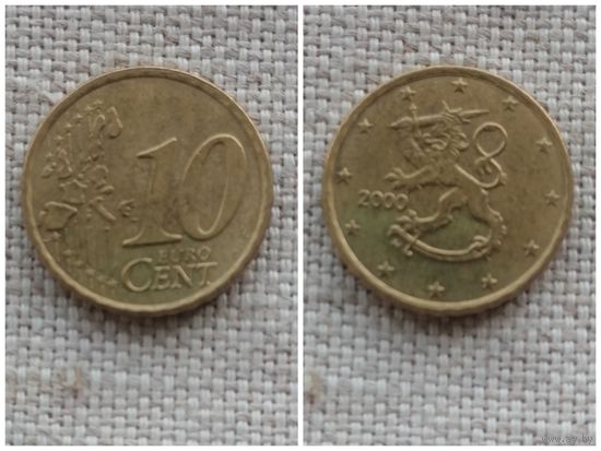 Финляндия 10 евроцентов 2000