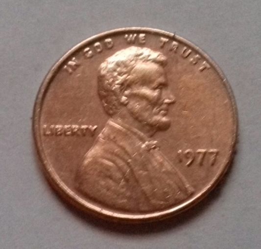 1 цент США 1977 г.