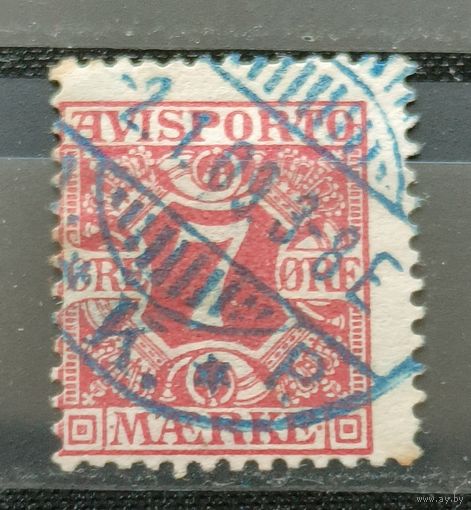 Дания 1907г. Газетная марка