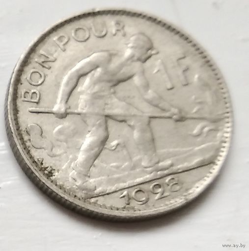 Люксембург 1 франк, 1928 4-6-6