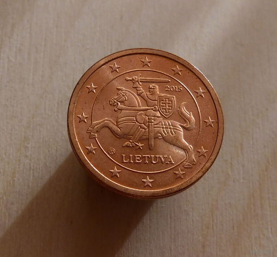 2 евроцента 2015 Литва aUNC