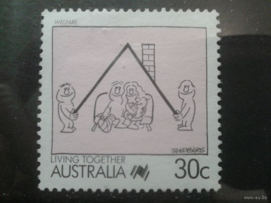 Австралия 1988 Строительство жилья, комикс 30 центов