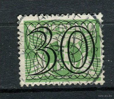 Нидерланды - 1940 - Цифры. Надпечатка нового номинала 30С на 3С - [Mi.366] - 1 марка. Гашеная.  (Лот 36DX)-T2P24