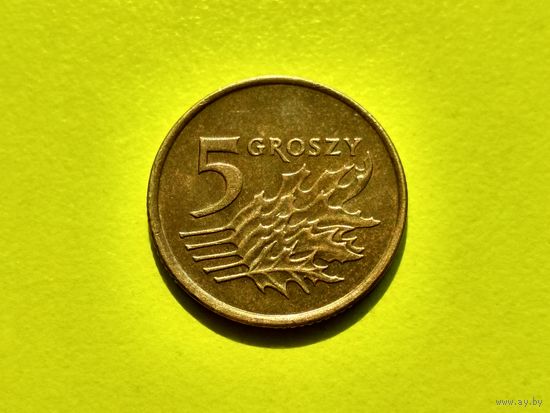 Польша. 5 грошей 1991.
