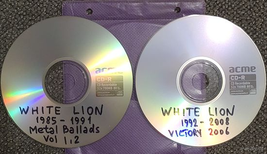 CD MP3 WHITE LION, Metal Ballads Vol. 1 & 2 - 2 CD
