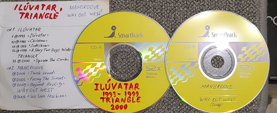 CD MP3 ILUVATAR, TRIANGLE, MANGROVE,WAY OUT WEST - 2 CD.