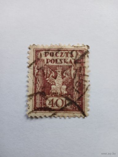 Марка Польша 1932г. 40f