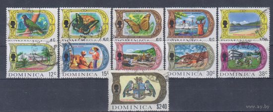 [2287] Британские колонии. Доминика 1969. Елизавета II.Часть серии. Гашеные марки.