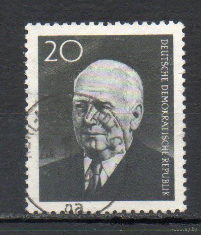 Знаменитые личности ГДР 1960 год  серия из 1 марки