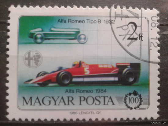 Венгрия 1986 гоночный автомобиль