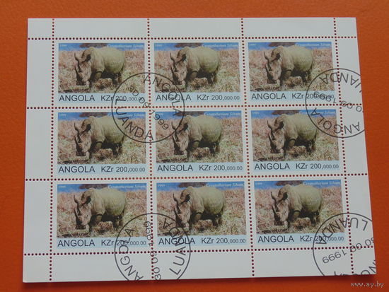 Ангола 1999 г.  Фауна.