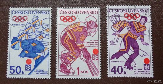 Марки Чехословакии. Олимпийские Игры. Дата выпуска:1972-01-13