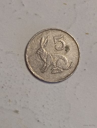 Зимбабве 5 центов 1991 года