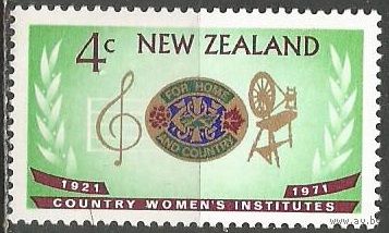 Новая Зеландия. 50 лет института женщин. 1971г. Mi#550.