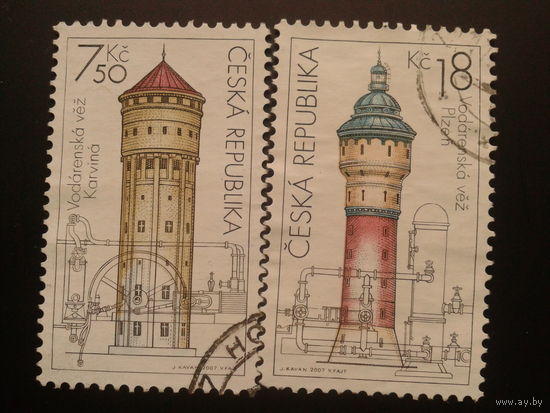 Чехия 2007 башни полная серия