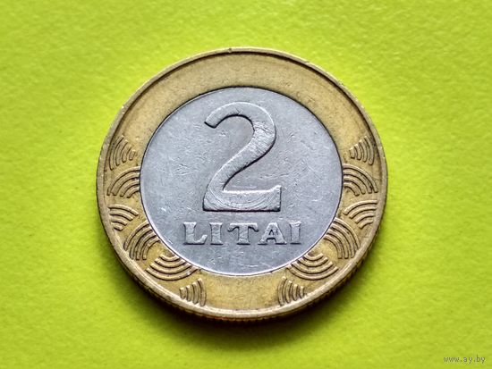 Литва. 2 лита 1999. (2). Торг.
