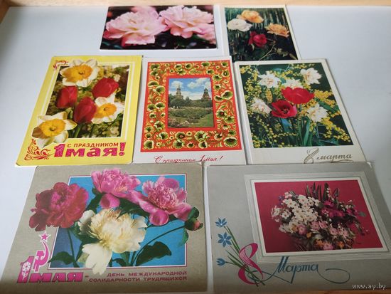 7 открыток фотохудожника Г.Костенко (1970-е годы)