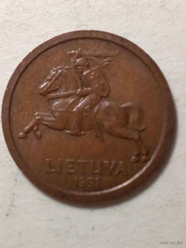 10 центов Литва 1991