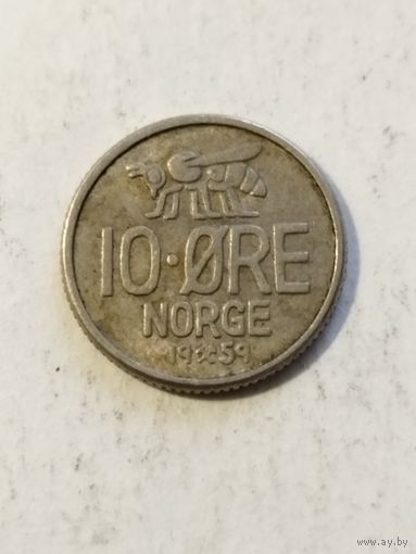 Норвегия 10 оре 1959
