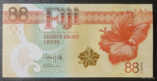 88 центов 2022 года - юбилейная - Фиджи - UNC