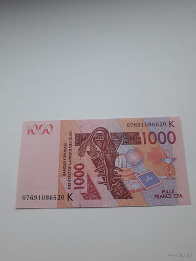 СЕНЕГАЛ 1000 франков 2003 год/ 07691086620/